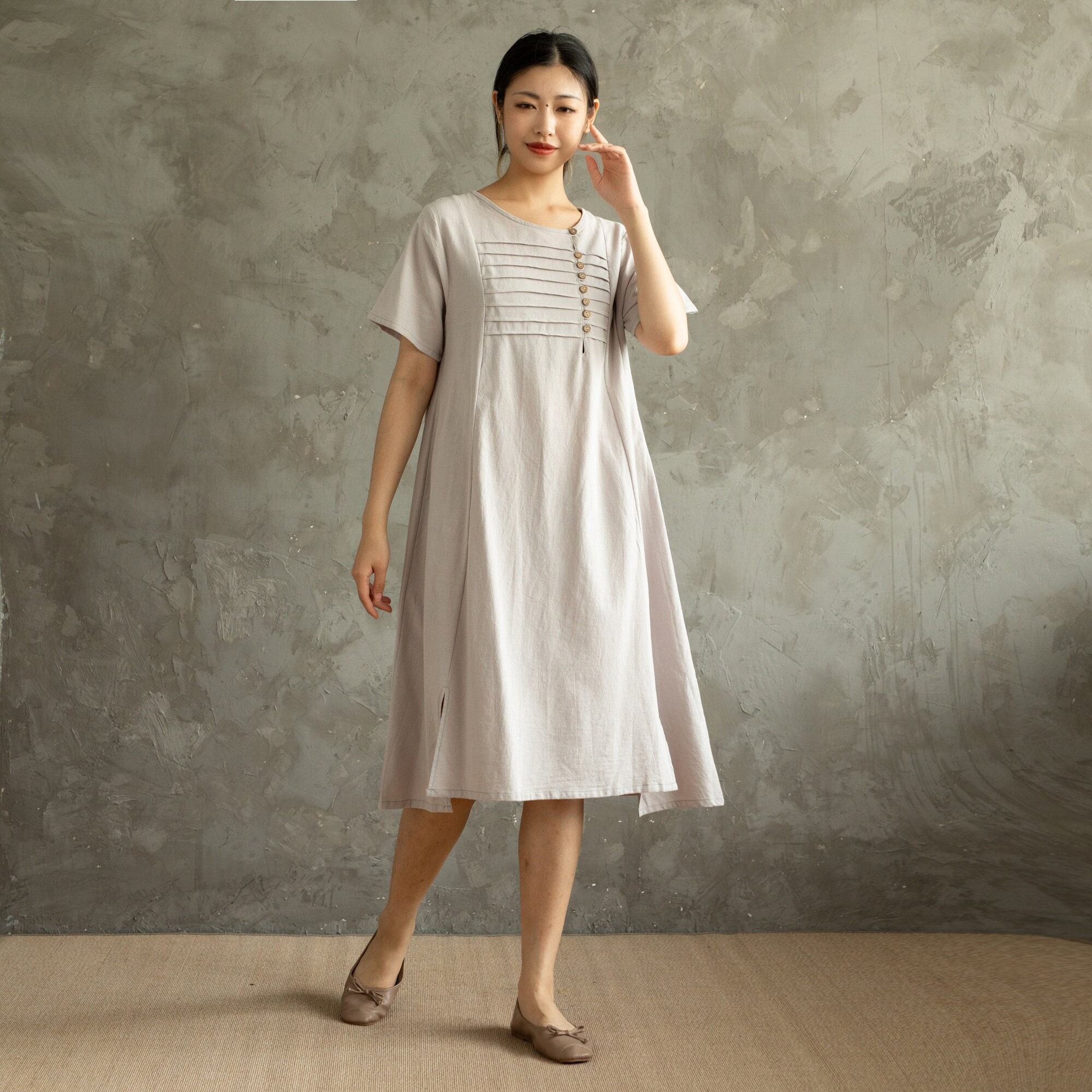 Robes Knee Dresses Customized casual handmade