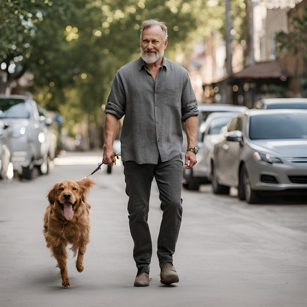 Dark gray mens shirt - Image 5