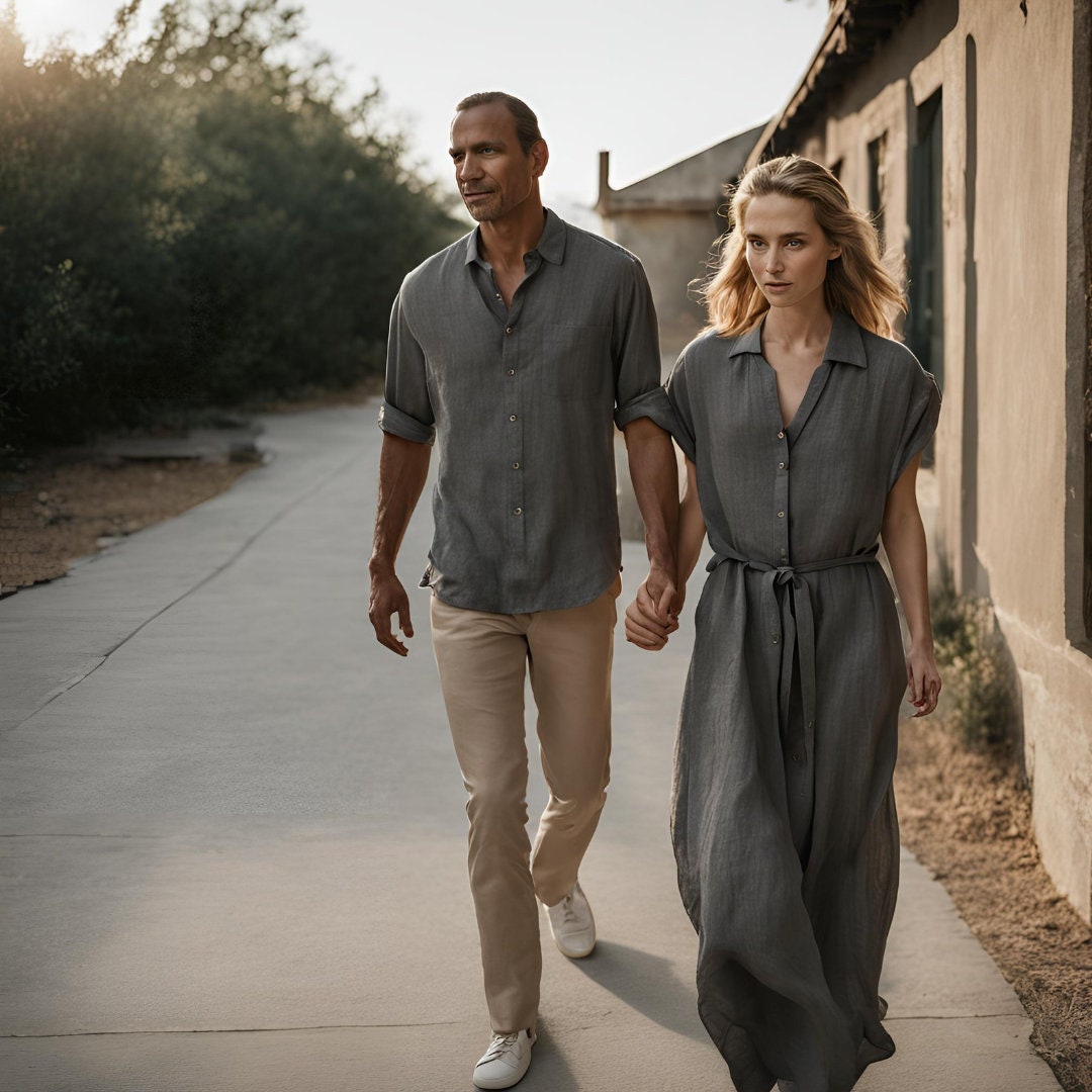 Dark gray mens shirt - Image 2